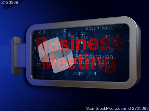 Image of Business concept: Business Meeting on billboard background