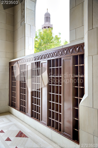 Image of Wooden rack in mosque