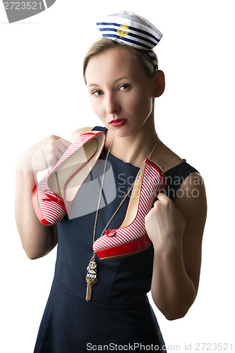 Image of woman in sailor costume