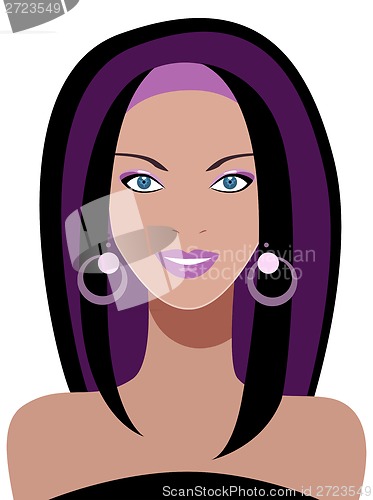 Image of Beautiful woman. Spa Facial Mask.