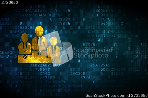 Image of Business Team on digital background