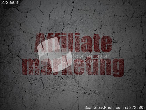 Image of Business concept: Affiliate Marketing on grunge wall background