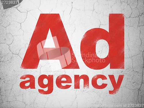 Image of Marketing concept: Ad Agency on wall background