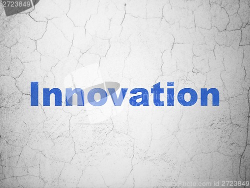 Image of Finance concept: Innovation on wall background