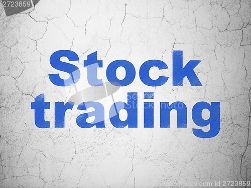 Image of Finance concept: Stock Trading on wall background