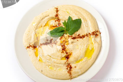 Image of Hummus from above