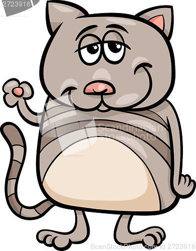 Image of funny cat character cartoon illustration