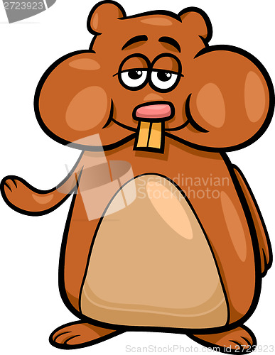 Image of hamster character cartoon illustration
