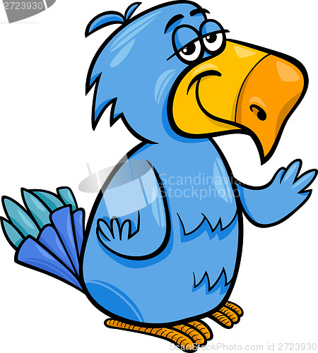 Image of funny parrot bird cartoon illustration