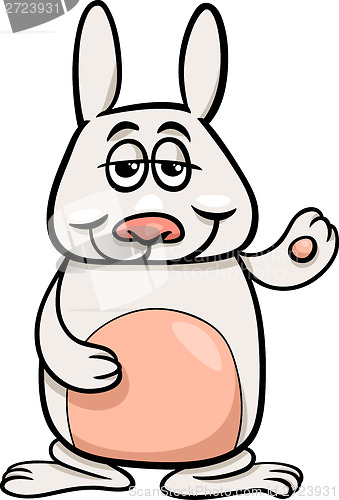 Image of funny rabbit character cartoon illustration