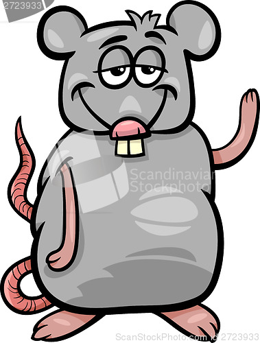 Image of rat character cartoon illustration