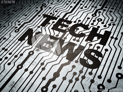 Image of Circuit board with Tech News