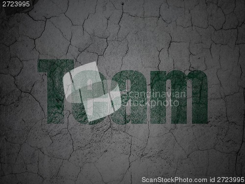 Image of Business concept: Team on grunge wall background