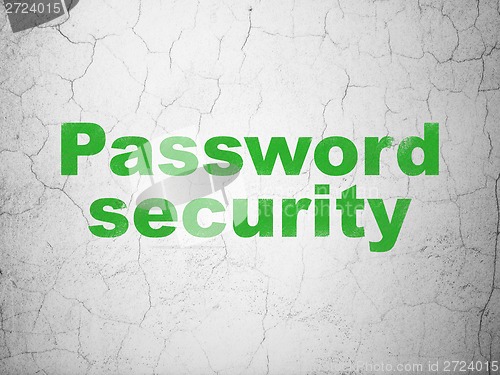 Image of Safety concept: Password Security on wall background