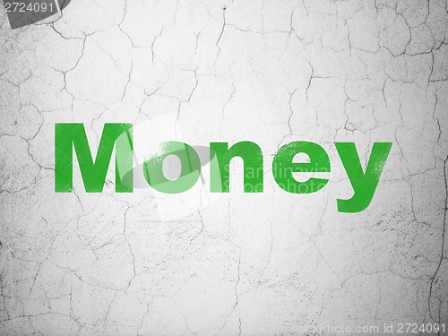 Image of Finance concept: Money on wall background