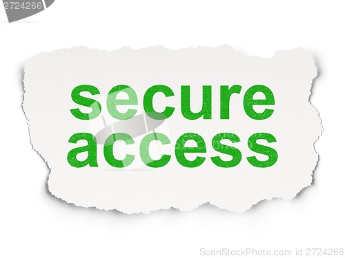Image of Privacy concept: Secure Access on Paper background