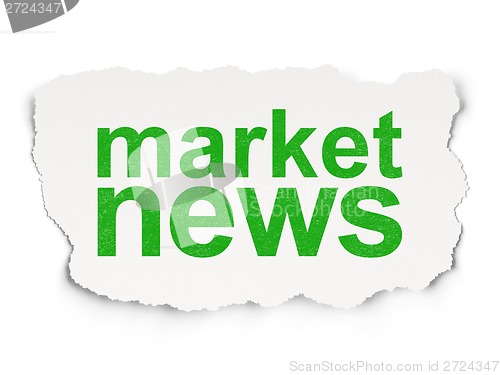 Image of Market News on Paper background