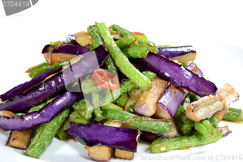 Image of Chinese Food: Fried eggplant slices