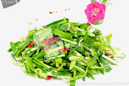 Image of Chinese Food: Fried leek vegetable