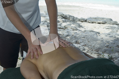 Image of massage by the sea