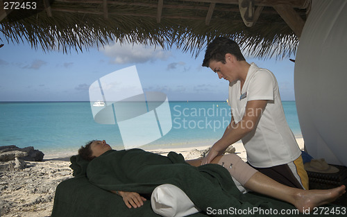 Image of massage by the sea