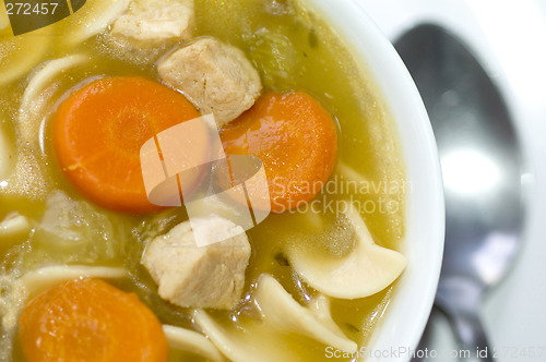 Image of turkey noodle soup