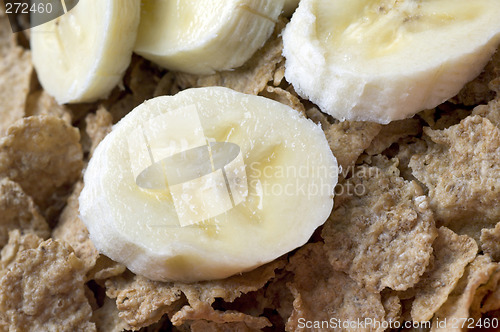 Image of cereal with bananas