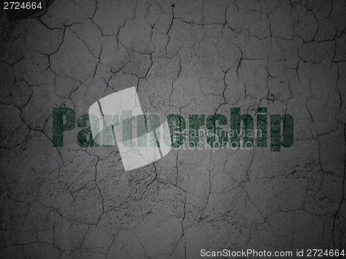 Image of Business concept: Partnership on grunge wall background