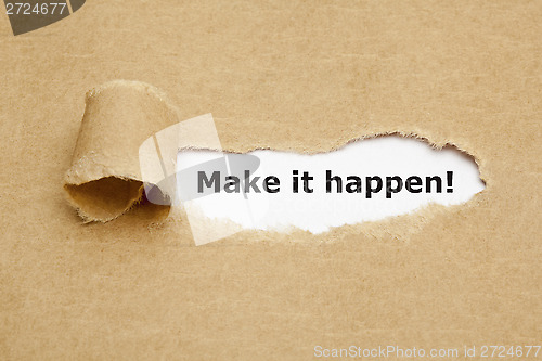 Image of Make it happen Torn Paper