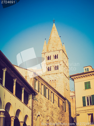 Image of Retro look San Giovanni church in Genoa