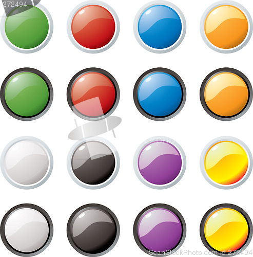 Image of glass buttons rim