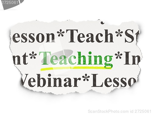 Image of Education concept: Teaching on Paper background