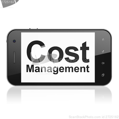 Image of Business concept: Cost Management on smartphone