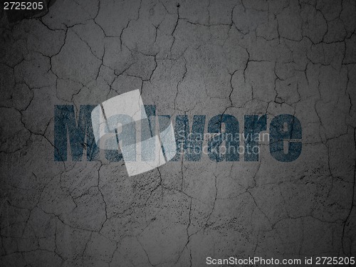 Image of Security concept: Malware on grunge wall background