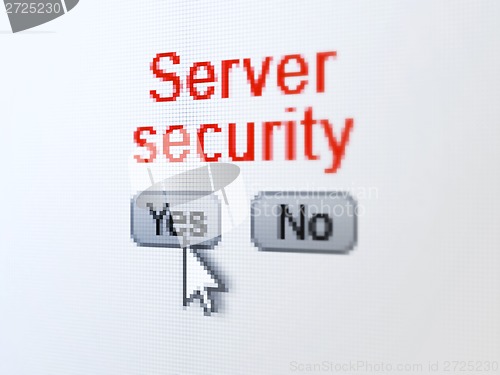 Image of Server Security on digital computer screen