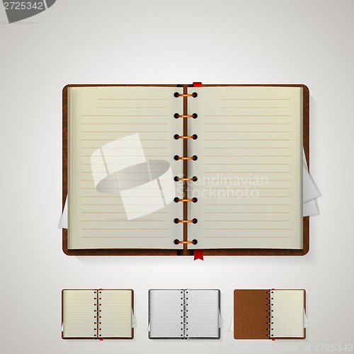 Image of Illustration of notebooks