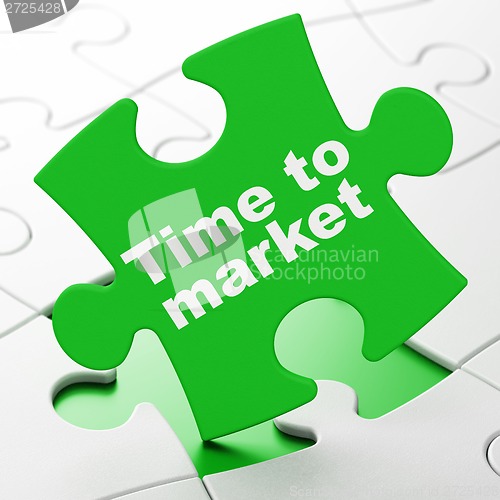 Image of Time to Market on puzzle background