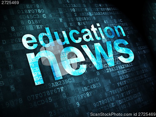 Image of Education News on digital background