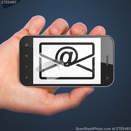 Image of Business concept: Email on smartphone