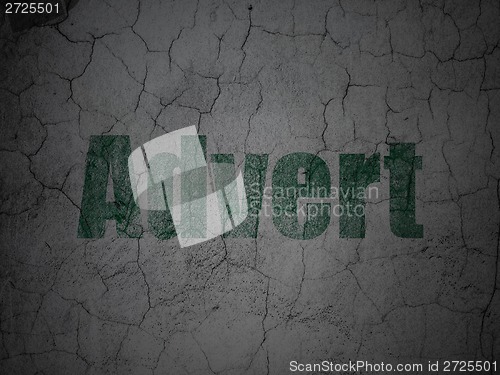 Image of Marketing concept: Advert on grunge wall background