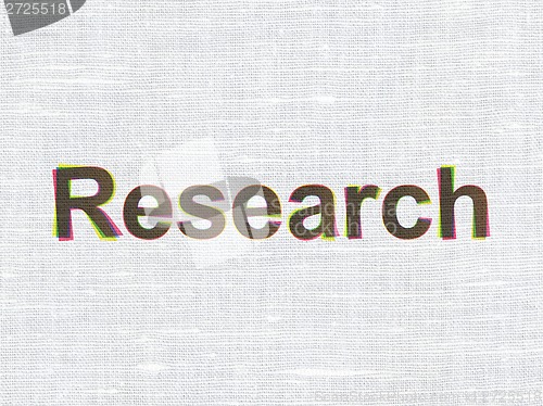 Image of Marketing concept: Research on fabric texture background