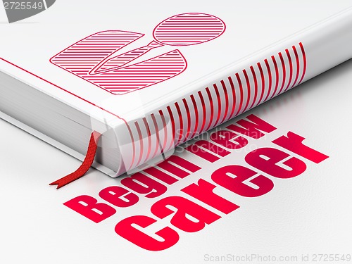 Image of Finance concept: book Business Man, Begin New Career