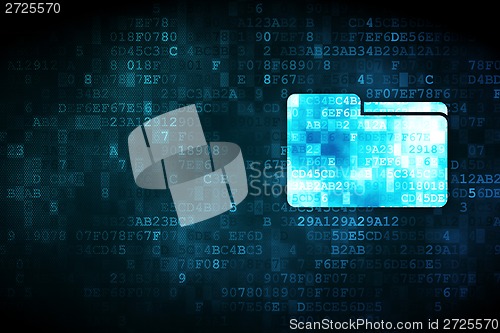 Image of Business concept: Folder on digital background