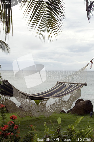 Image of hammock by the sea