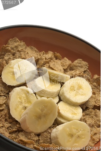 Image of cereal with bananas