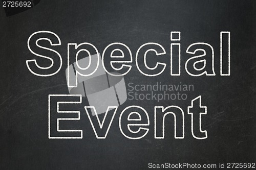 Image of Business concept: Special Event on chalkboard background