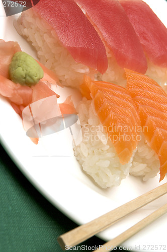 Image of sushi food variety