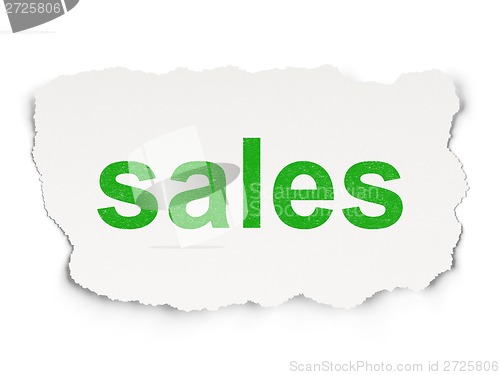 Image of Advertising concept: Sales on Paper background