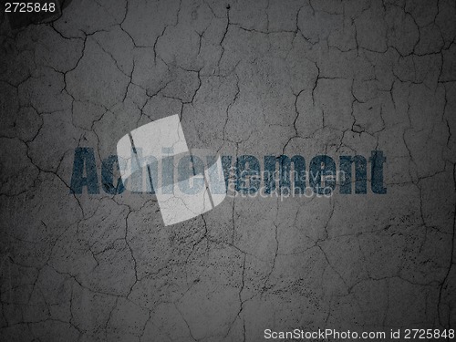 Image of Education concept: Achievement on grunge wall background