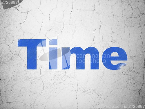 Image of Time concept: Time on wall background